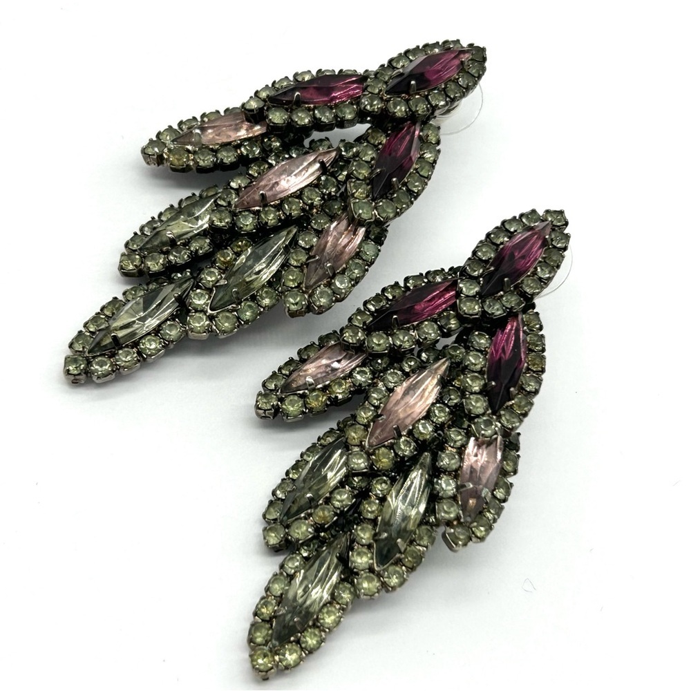 Elizabeth Cole Bacall Crystal Drop Earrings
